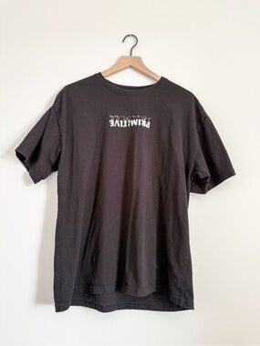 Primitive Skateboarding Logo Graphic T Shirt Black Mens Large Streetwear